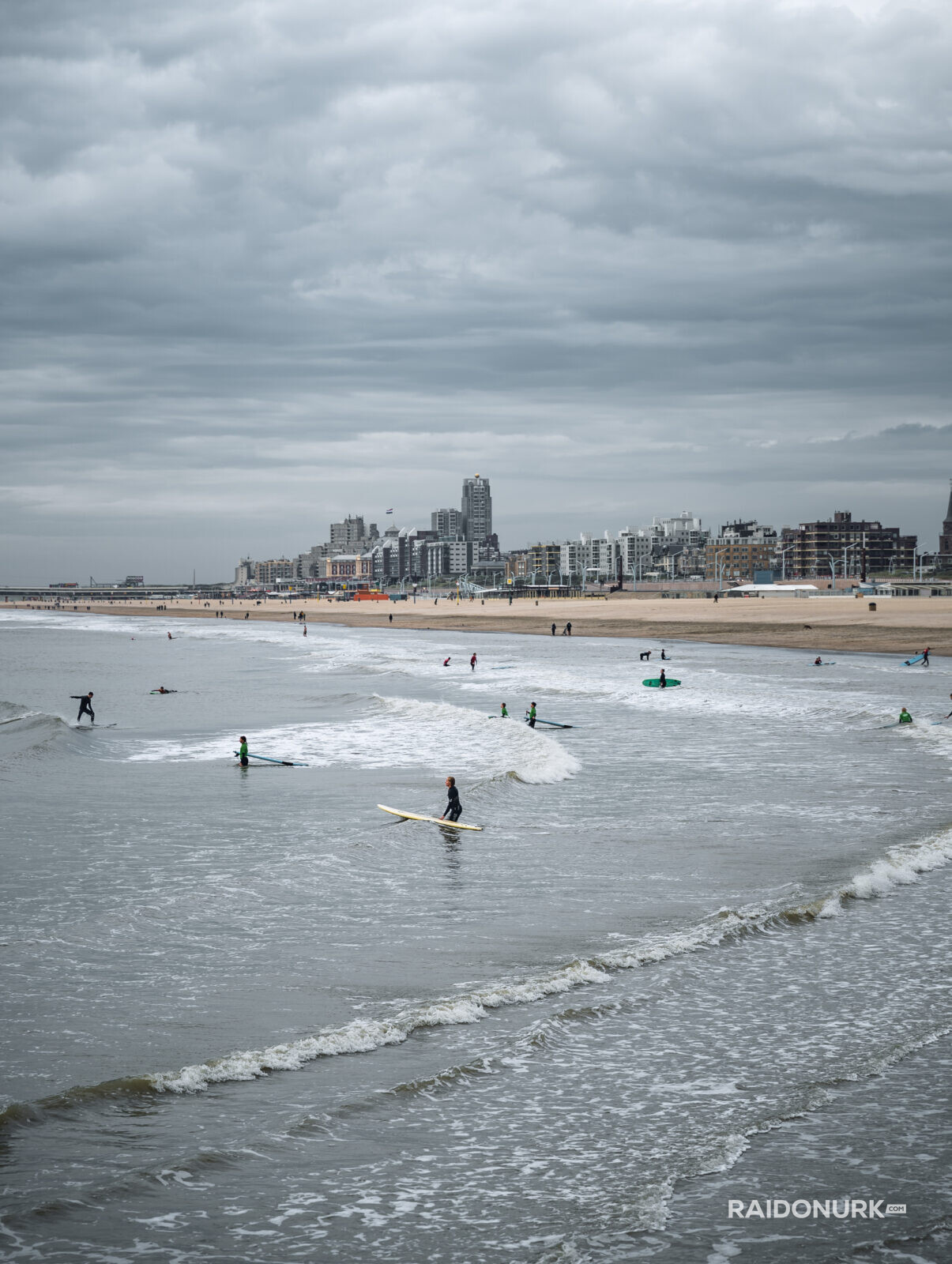 Holland, Den Haag, beach, sea, surf, golden sands, de pier, Rode Havelicht