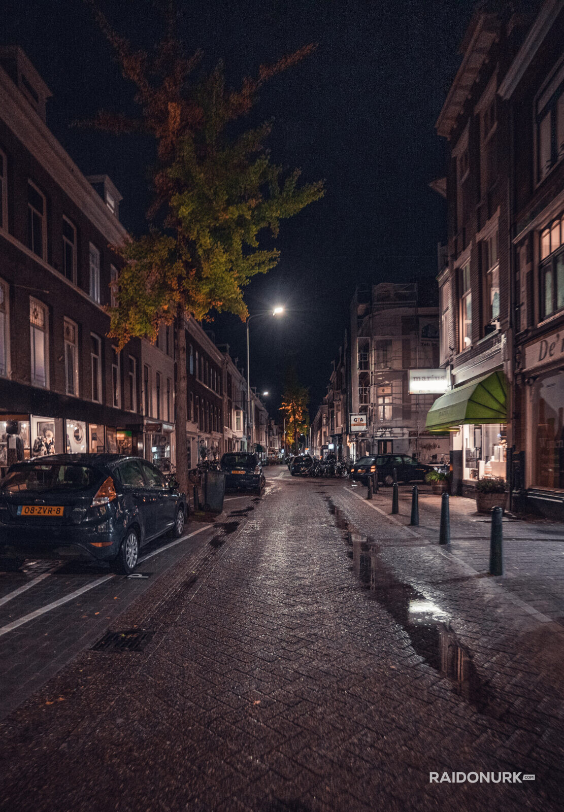 Holland, Den Haag, city, architecture, night, autumn