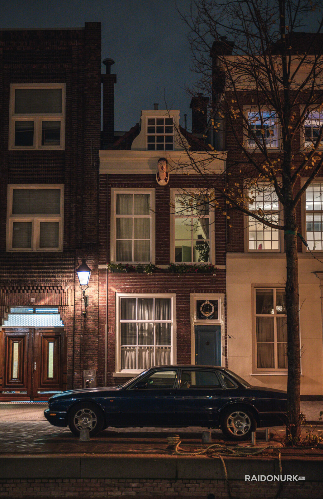 Holland, Den Haag, city, architecture, night, autumn