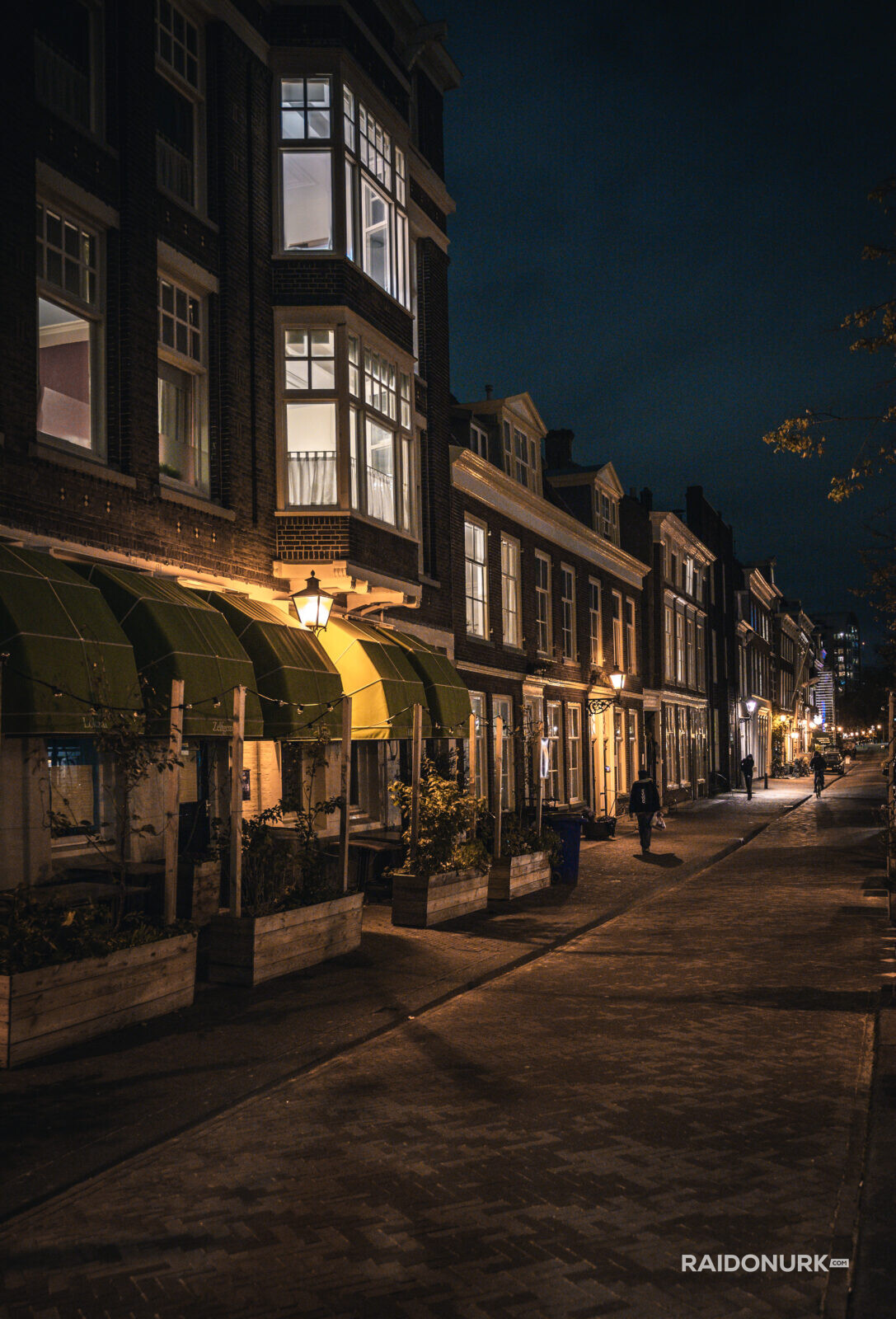 Holland, Den Haag, city, architecture, night, autumn