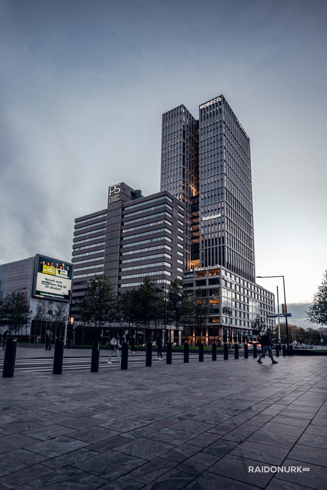 Centraal station, city, Holland, Rotterdam, Rabobank