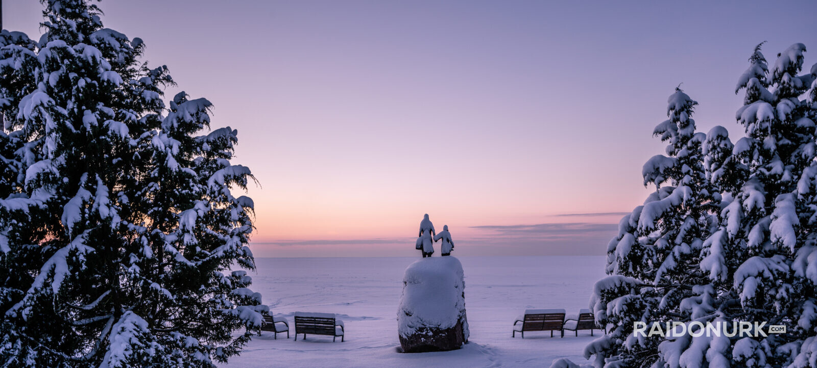 Puise Nina, Läänemaa, lumi, päikeseloojang, Matsalu Rahvuspark, meri, talv