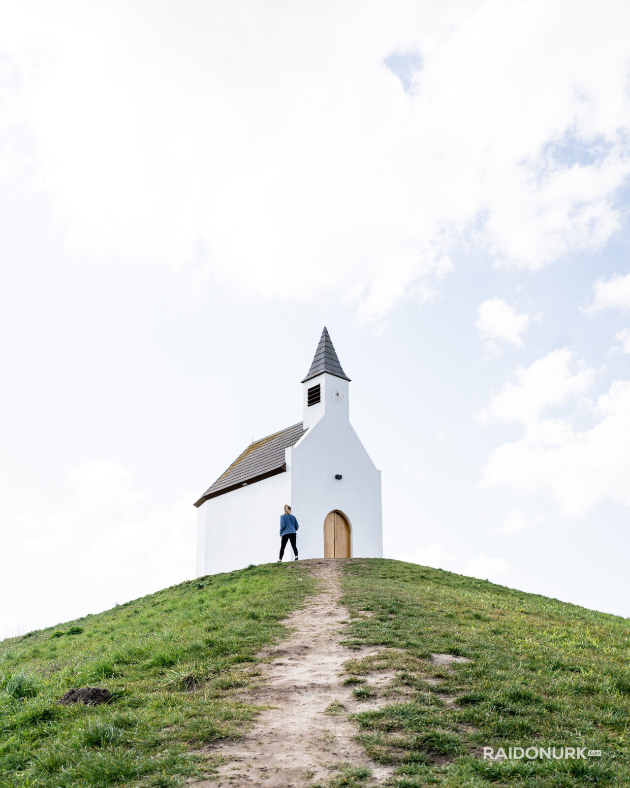 The mound of Leidschenveen, church, Hague, Netherlands, Leidschenveen, Summer