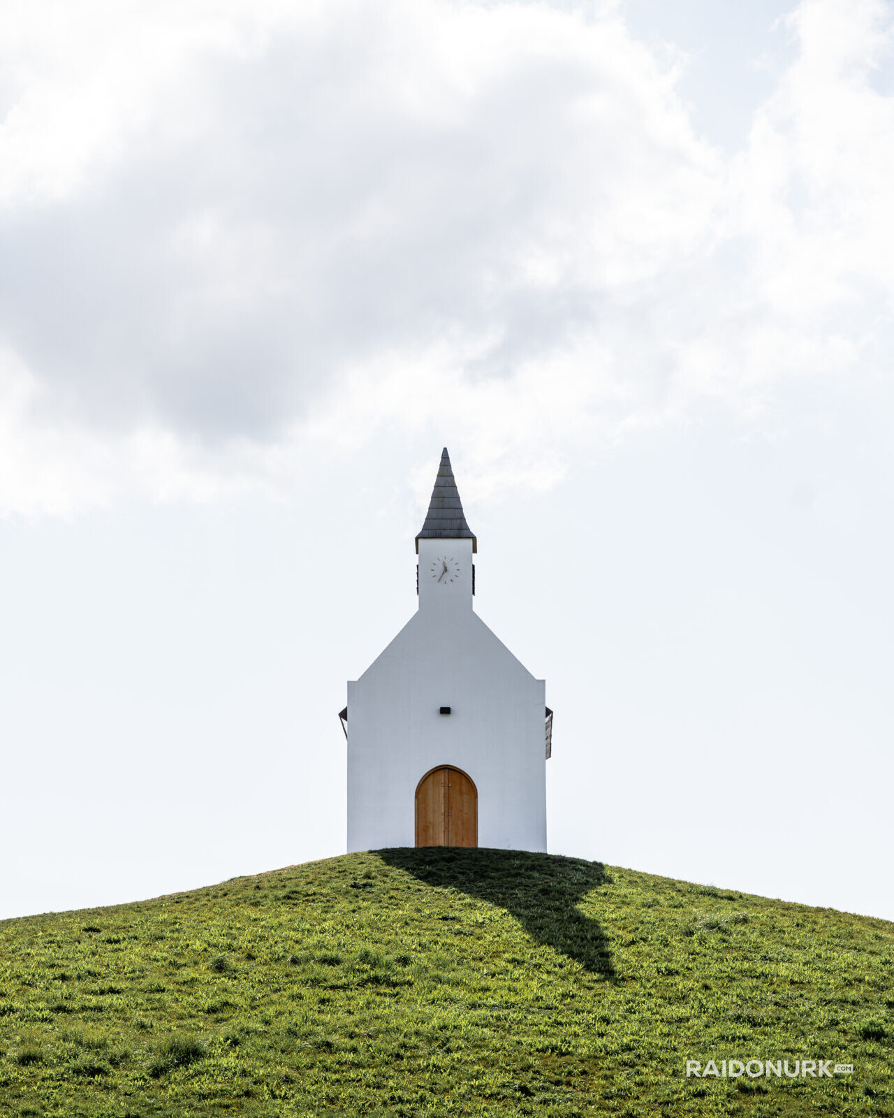 The mound of Leidschenveen, church, Hague, Netherlands, Leidschenveen, Summer