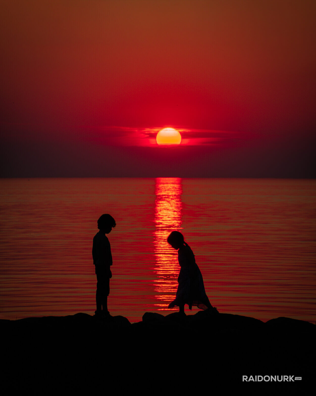 Sunset, päikeseloojang, meri, suvi, minimalism, Pirita, summer, sea