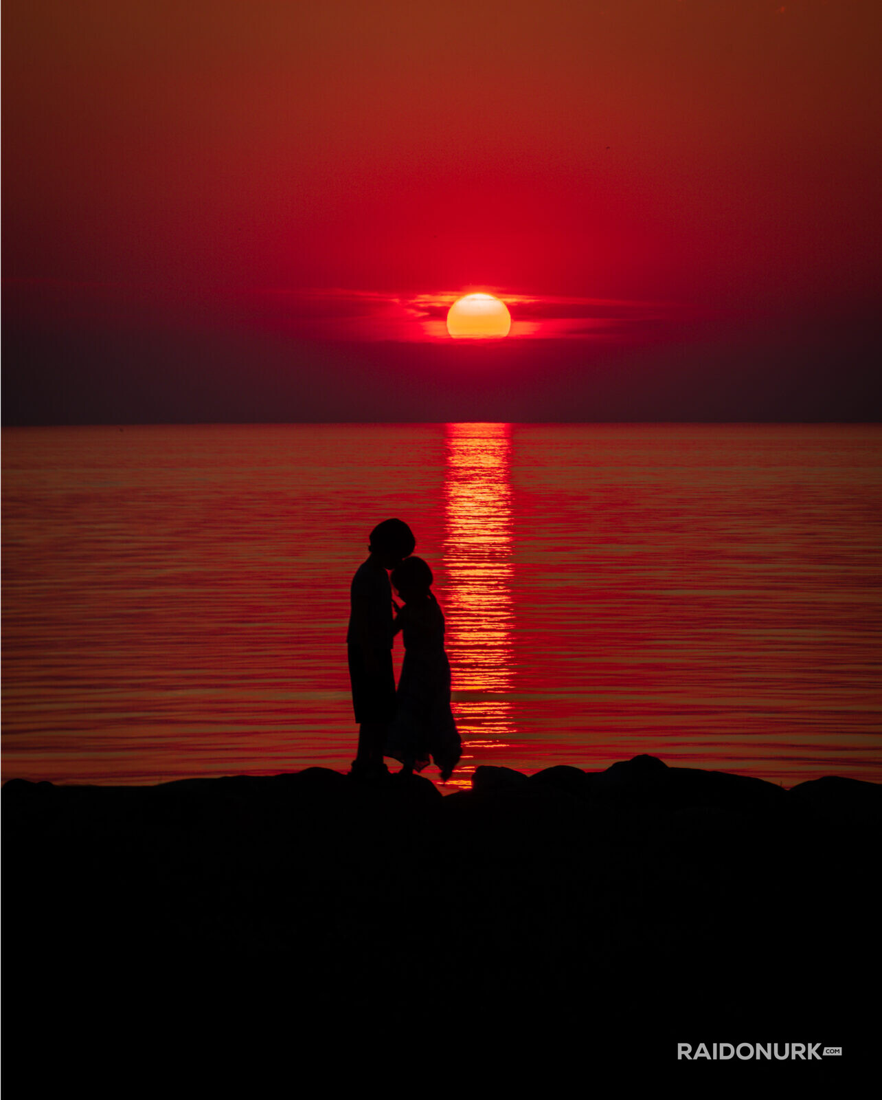 Sunset, päikeseloojang, meri, suvi, minimalism, Pirita 