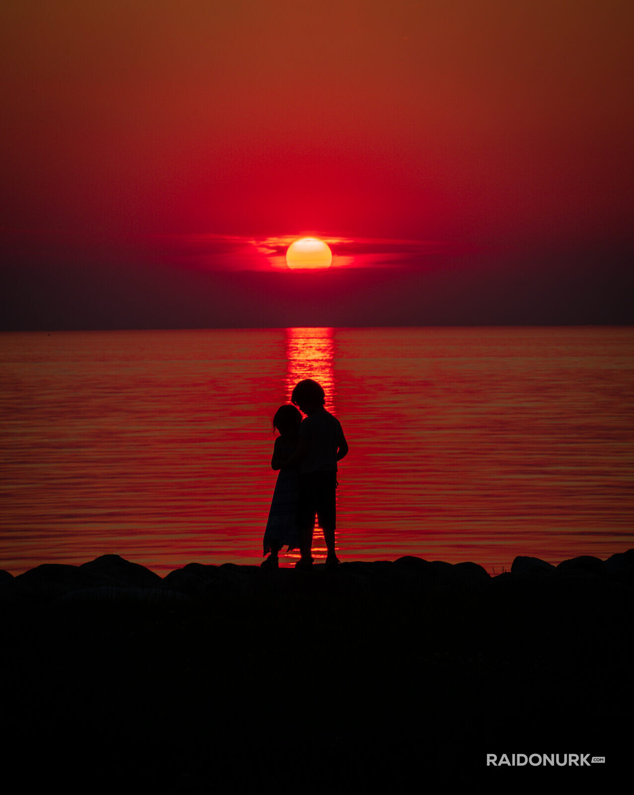 Sunset, päikeseloojang, meri, suvi, minimalism, Pirita, summer, sea