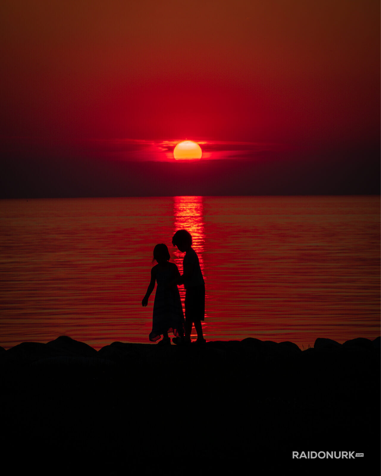 Sunset, päikeseloojang, meri, suvi, minimalism, Pirita, summer, sea