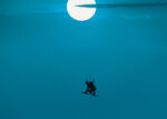 once in a blue moon, fineart, prints, kitesurf, surf, kitesurfing, kitesurf jump, lohesurf, zandmotor, kijkduin zandmotor, zandmotor